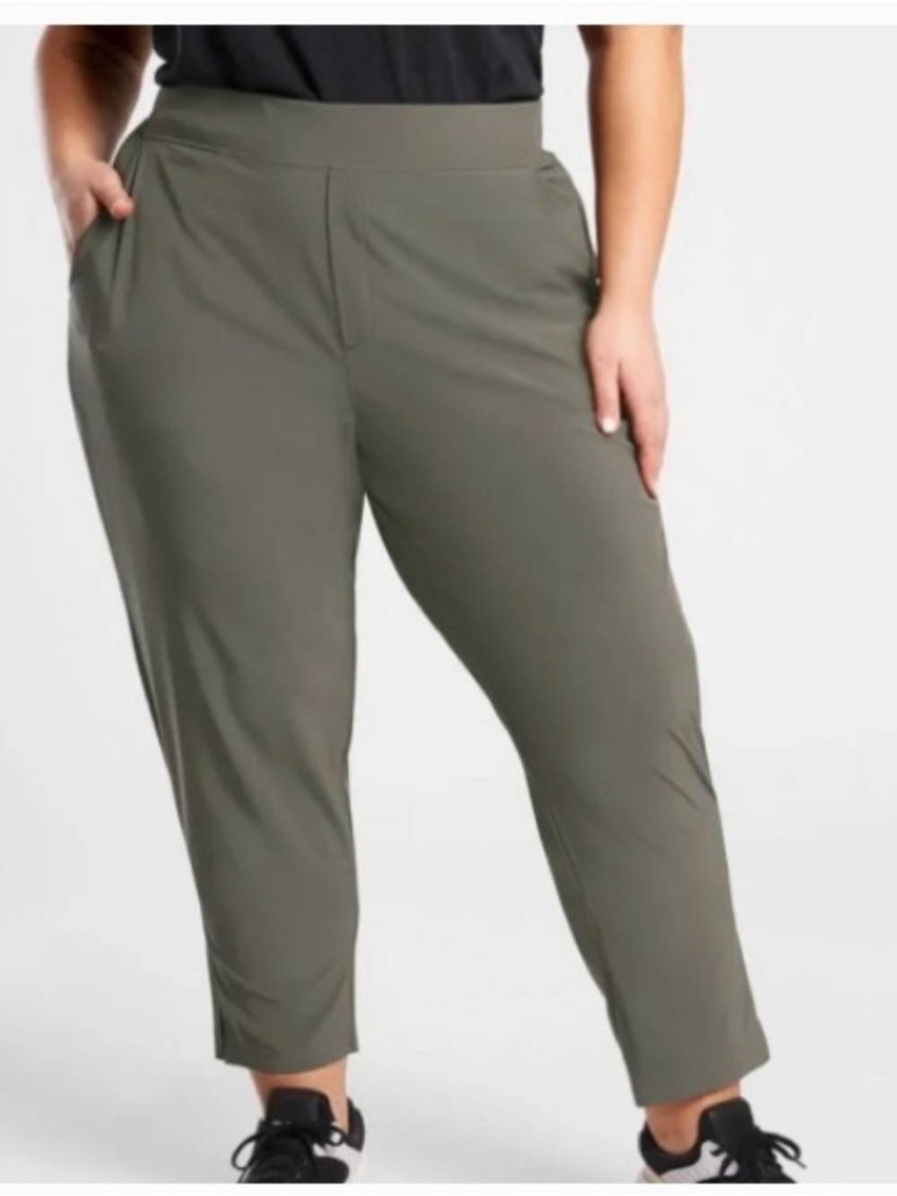 Athleta Women's Size 22 Brooklyn Mid Rise Ankle Stretch Pant In Jungle